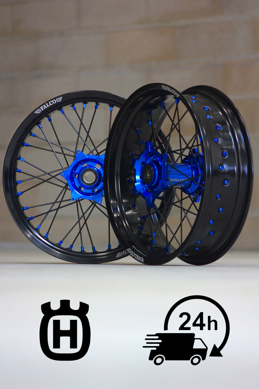 Jantes Supermotard 24H FALCO® compatibles HUSQVARNA - Falco