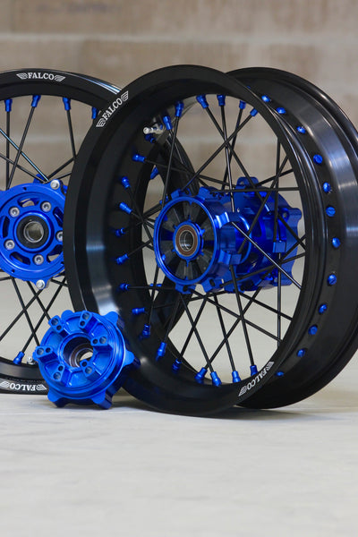 JANTES TUBELESS FALCO® 100% PERSONNALISABLES COMPATIBLES YAMAHA TENERE T7 ténéré 700  SUPERMOTO SUPERMOTARD ENDURO