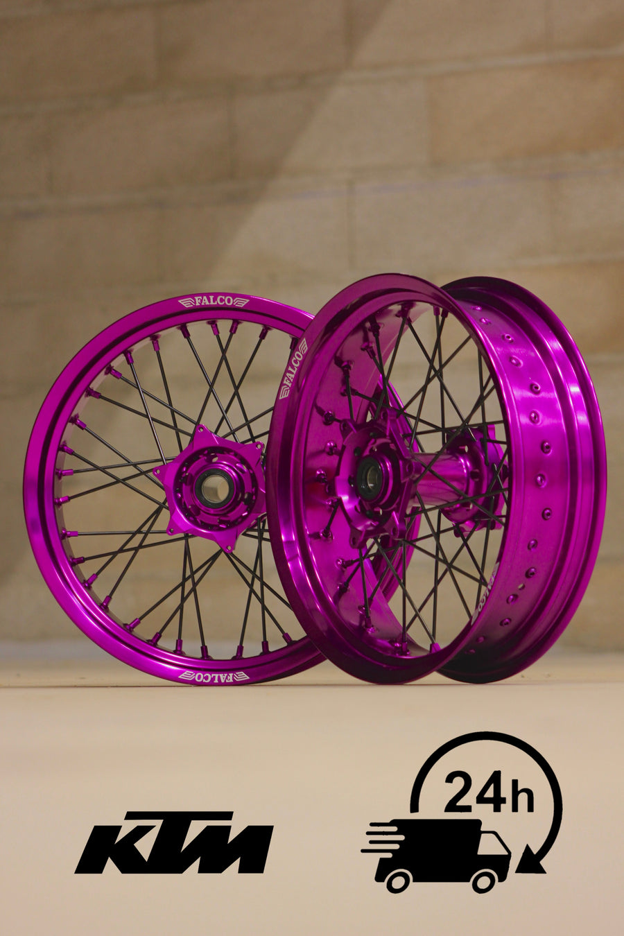 Jantes Supermotard 24H FALCO® compatibles KTM - Falco