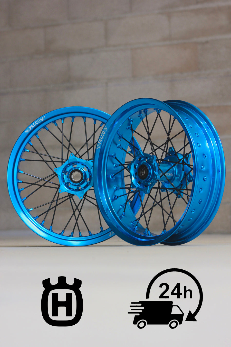 Jantes Supermotard 24H FALCO® compatibles HUSQVARNA - Falco