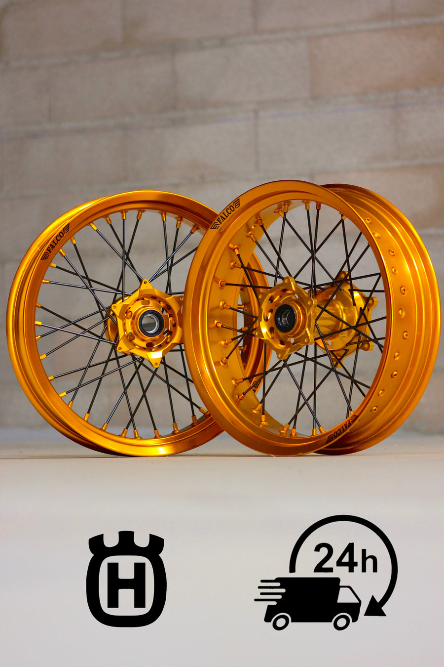 Jantes Supermotard 24H FALCO® compatibles HUSQVARNA - Falco