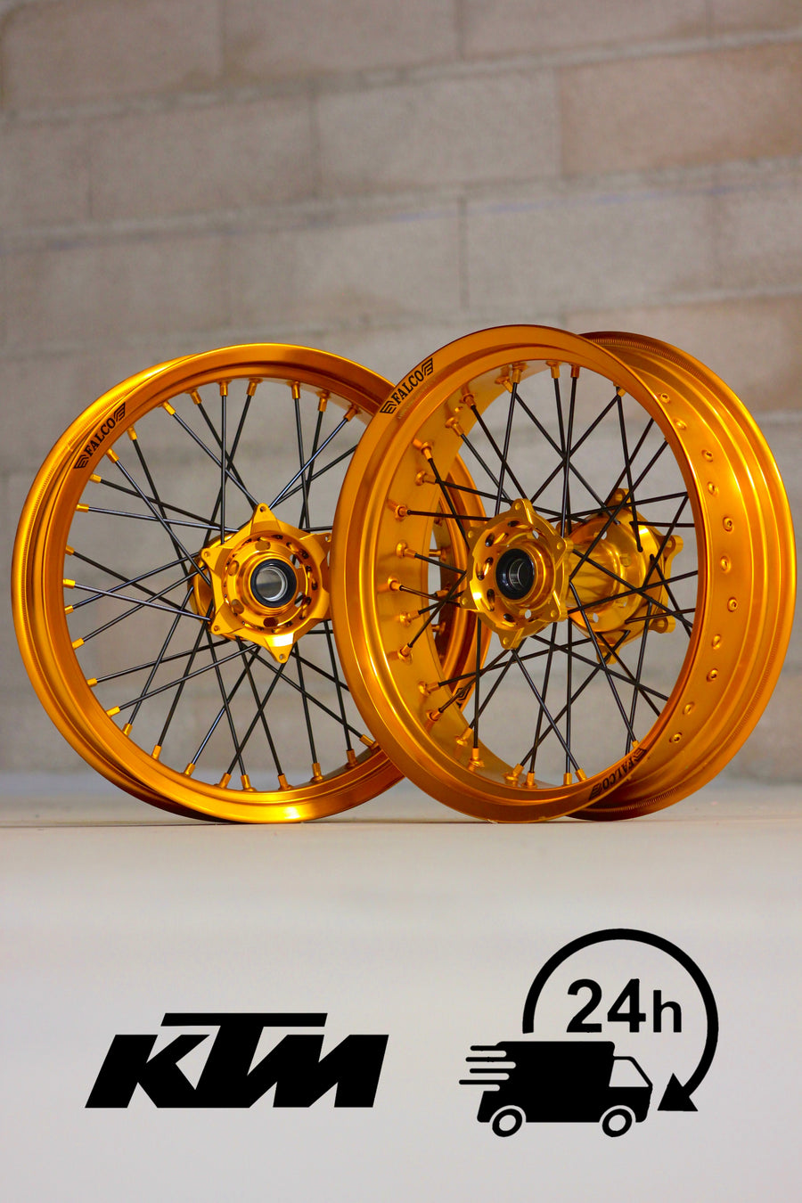 Jantes Supermotard 24H FALCO® compatibles KTM - Falco