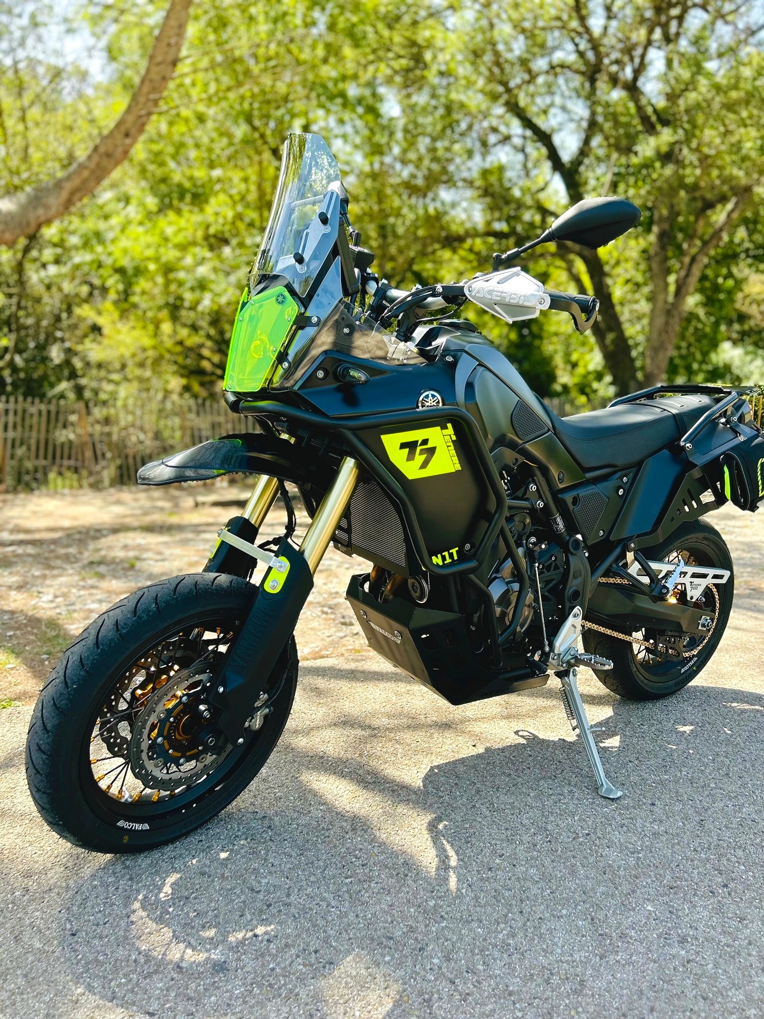 JANTES TUBELESS FALCO® 100% PERSONNALISABLES COMPATIBLES YAMAHA TENERE T7 ténéré 700  SUPERMOTO SUPERMOTARD ENDURO