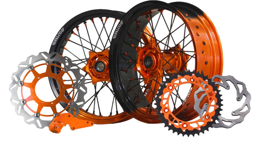 Kit SUPERMOTARD BICOLORE DEGRADE FALCO® 100% PERSONNALISABLES - Falco