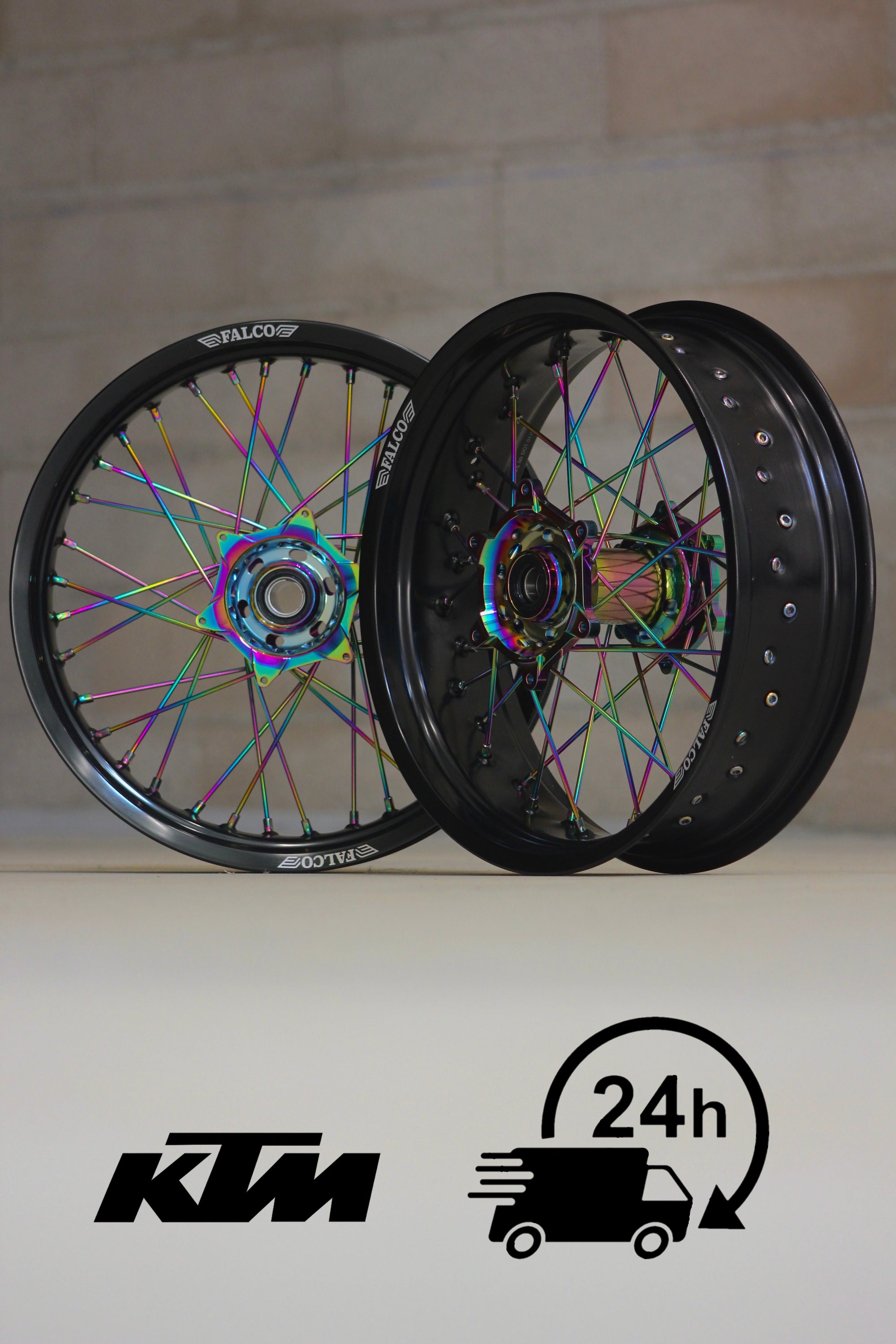 Jantes Supermotard 24H FALCO® compatibles KTM - Falco