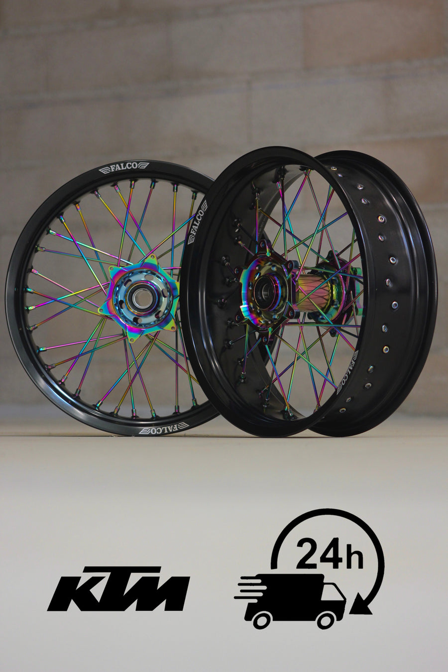 Jantes Supermotard 24H FALCO® compatibles KTM - Falco