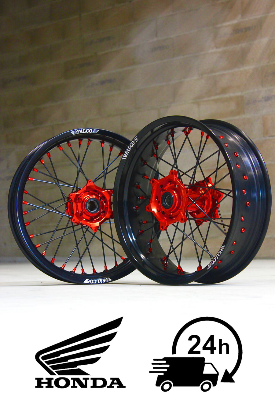 Jantes Supermotard 24H FALCO® compatibles HONDA - Falco