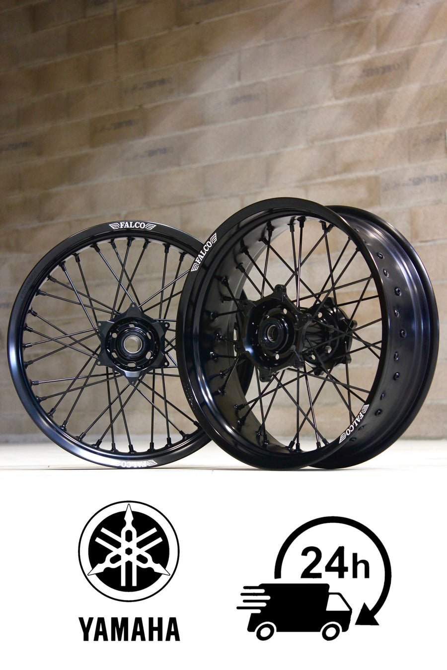 Jantes Supermotard 24H FALCO® compatibles YAMAHA - Falco
