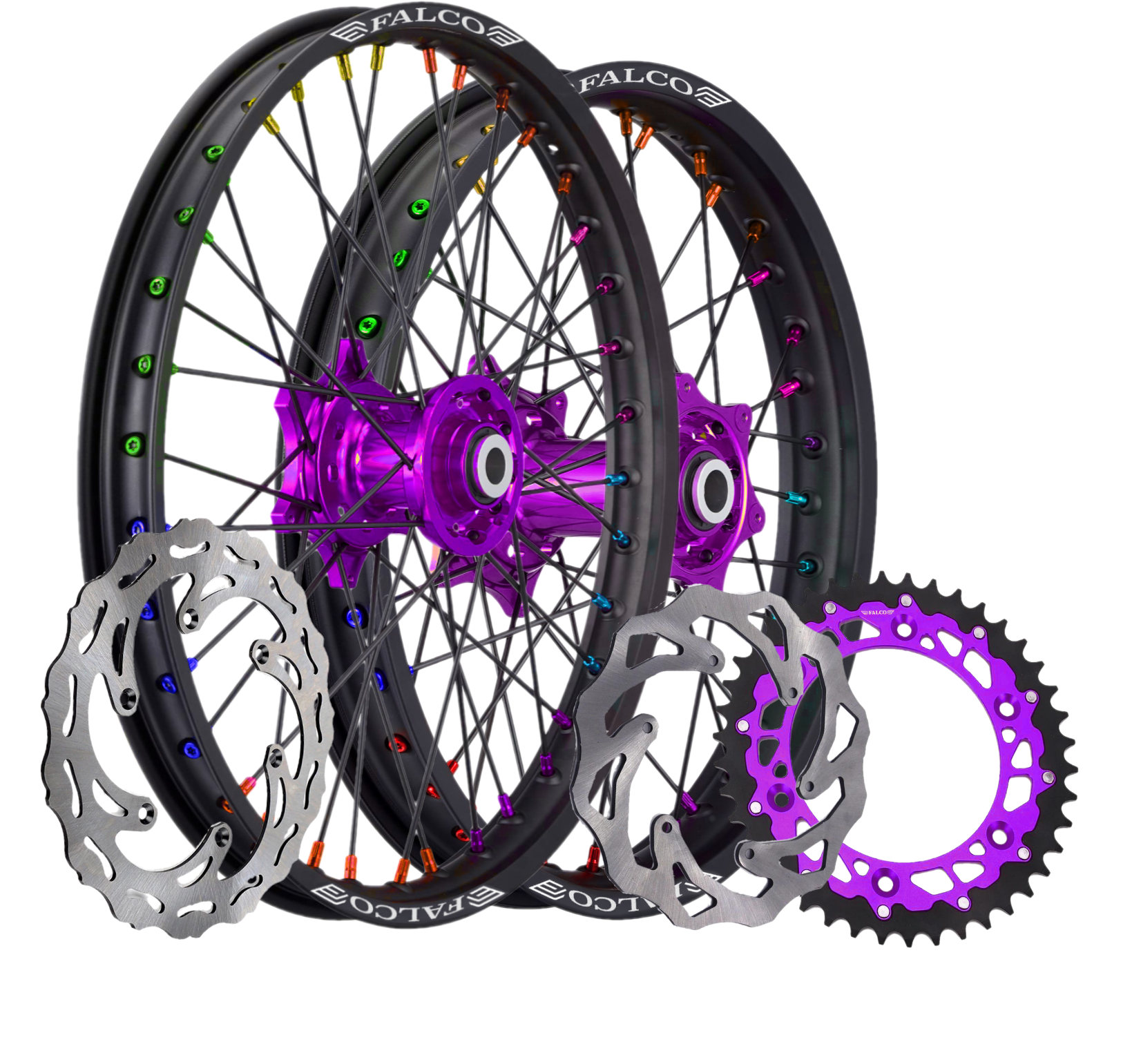 KIT COMPLET CROSS/ ENDURO - Falco Jantes Supermotard FALCO® 100% Personnalisables - Falco Jante supermotard Ktm wheel supermoto exc sxf Felgen cerchi supermoto jantes supermotards wheels supermotos Cr crf yz yzf yfz wr cr crf rm rmz kx kxf ktm sx sxf tm 80 85 125 250 300 450 yamaha honda suzuki kawasaki ktm husqvarna BETA FANTIC GASGAS husaberg kawasaki sherco rieju